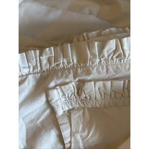 Pine Cone Hill King Flat Sheet WHITE  w/ ruffle